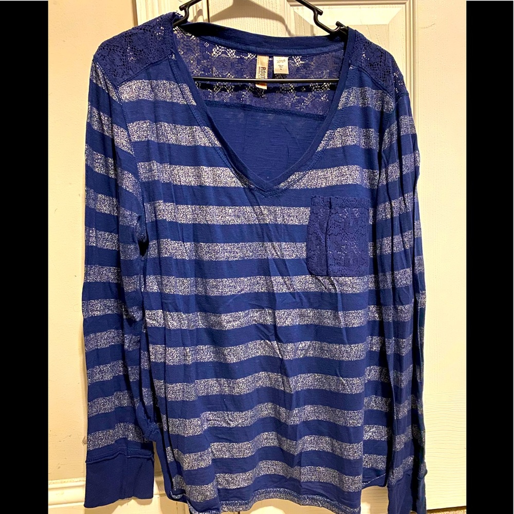 Super Soft Long-Sleeve Tee with Lacework